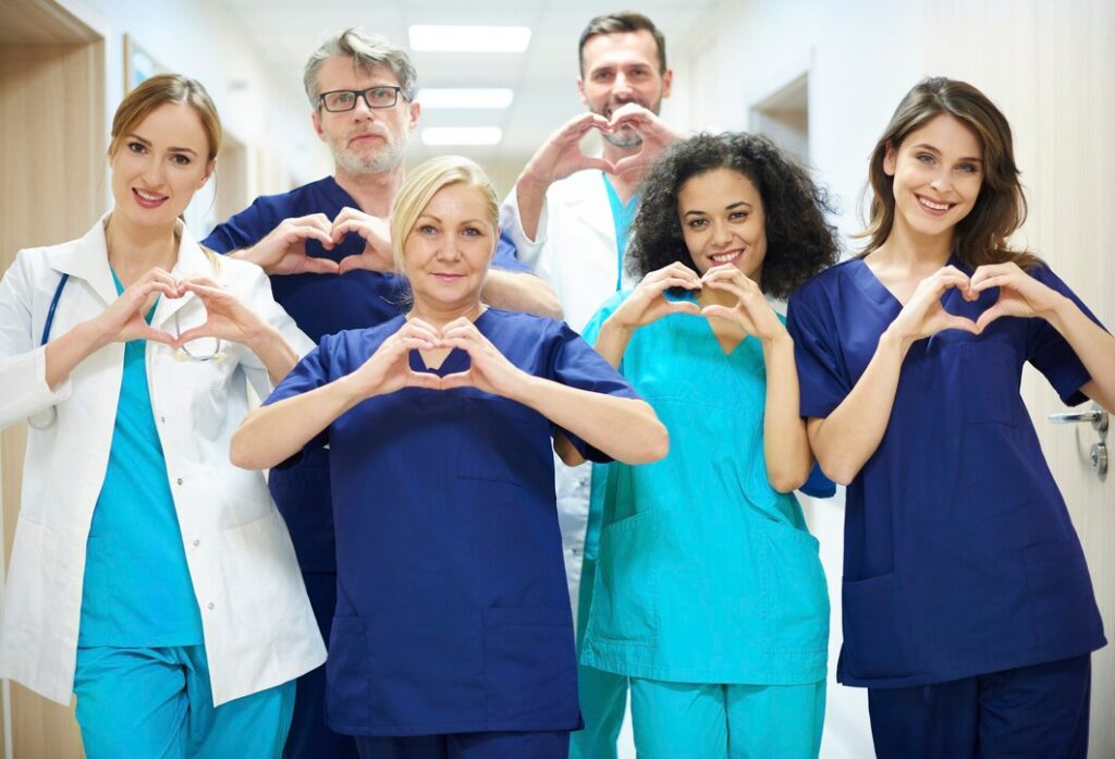 group-doctors-with-heart-symbol